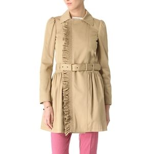 Valentino Garavani ruffle trench GORGEOUS SIZE 42